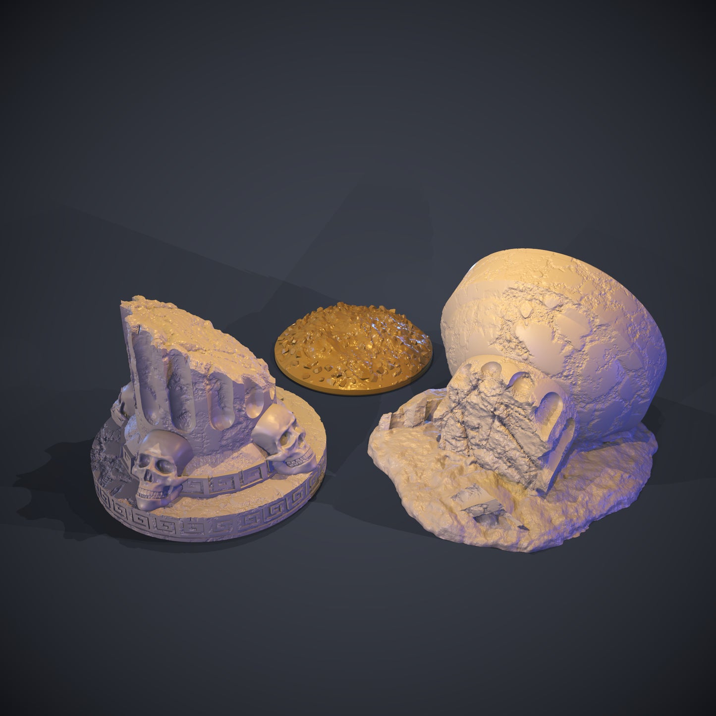 Temple Brazier 3D Printable Terrain Digital STL