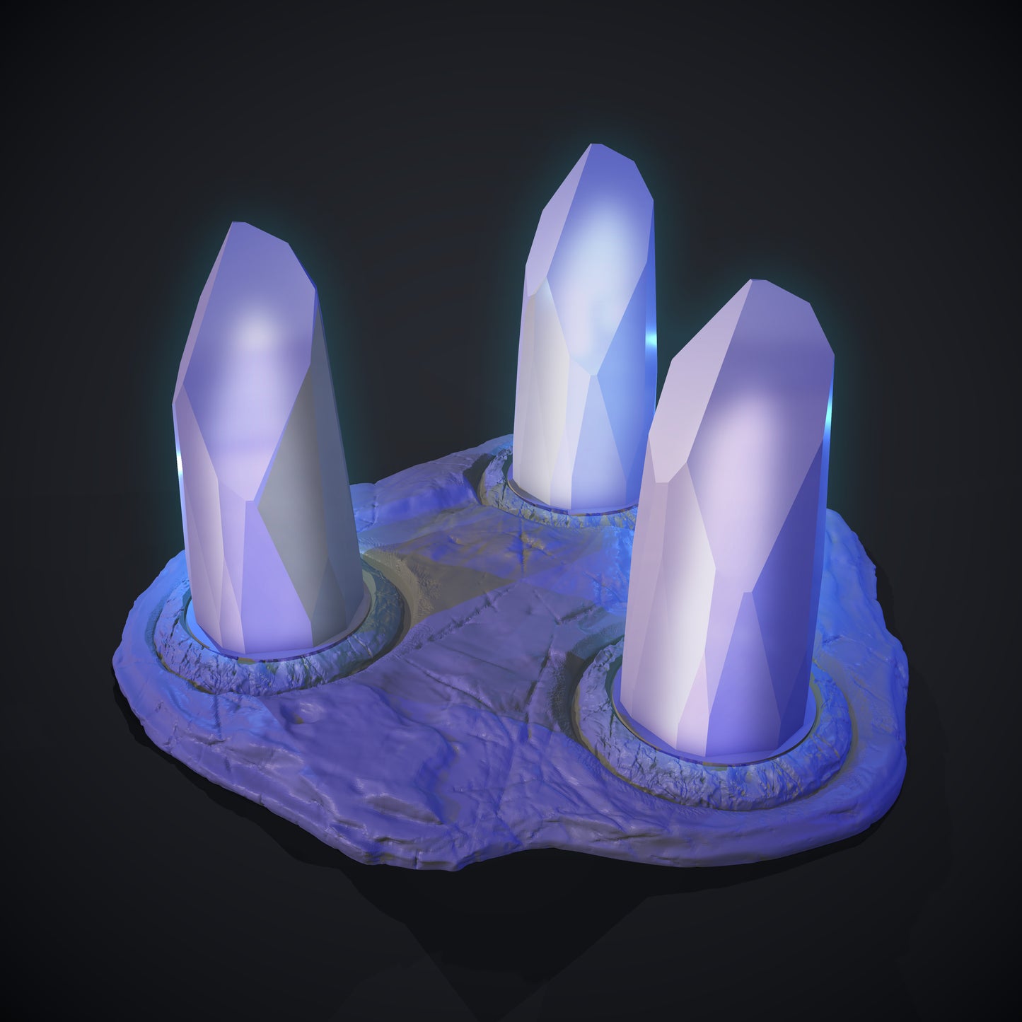 The Crystal Realm 3D Printable Terrain Digital STL