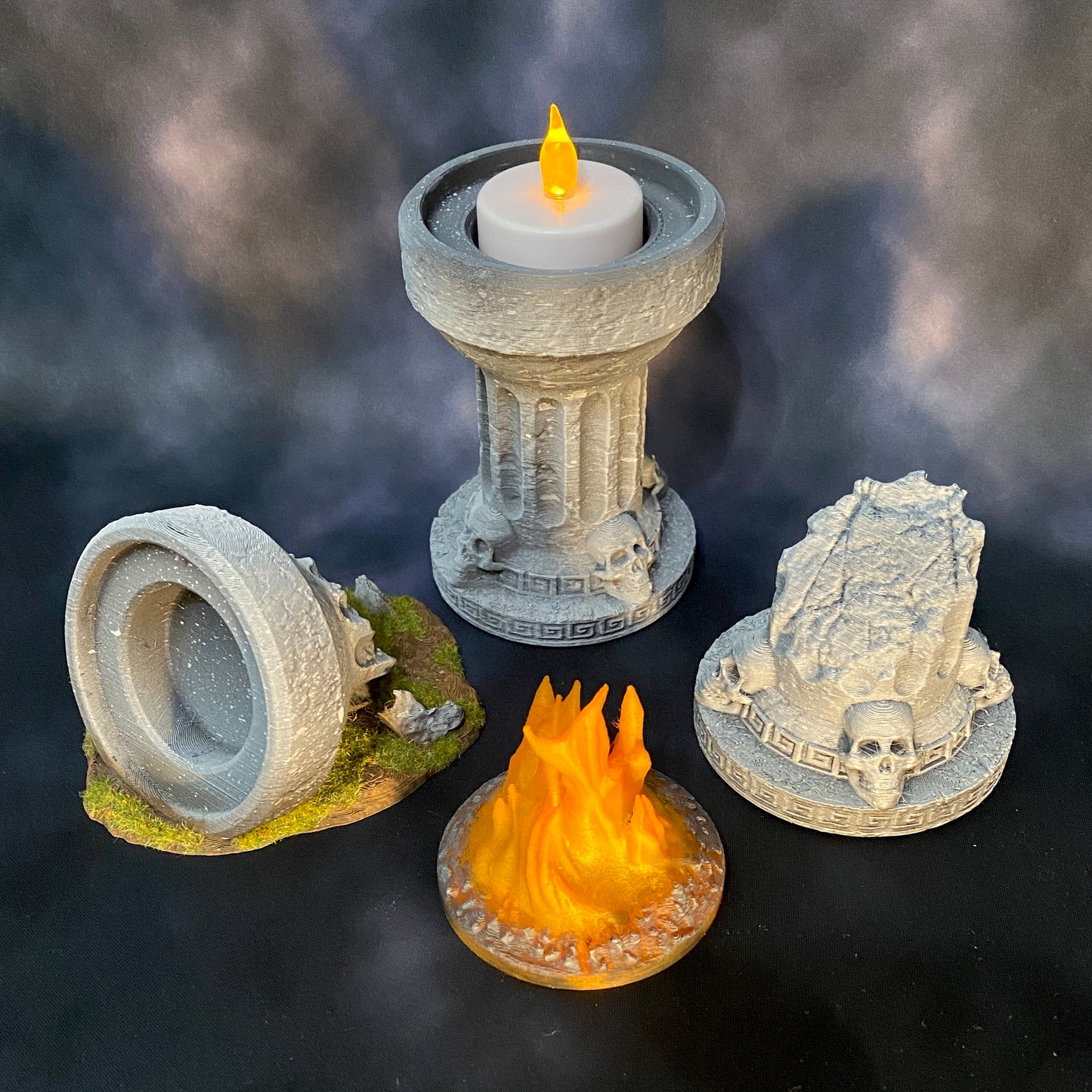 Temple Brazier 3D Printable Terrain Digital STL