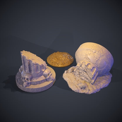Temple Brazier 3D Printable Terrain Digital STL