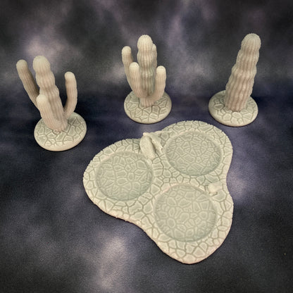 Cactus Forest 3D Printable Terrain Digital STL