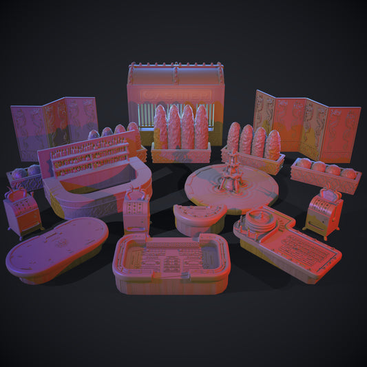 The Dark Casino 3D Printable Terrain Digital STL