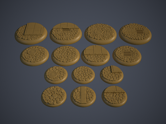 Cobblestone Base Set 3D Printable Digital STL