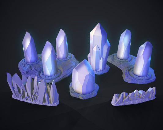 The Crystal Realm 3D Printable Terrain Digital STL