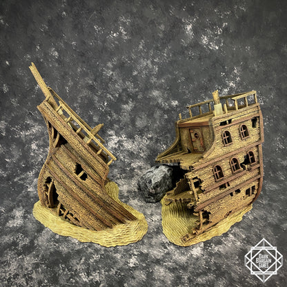 Shipwreck Collection 3D Printable Terrain Digital STL