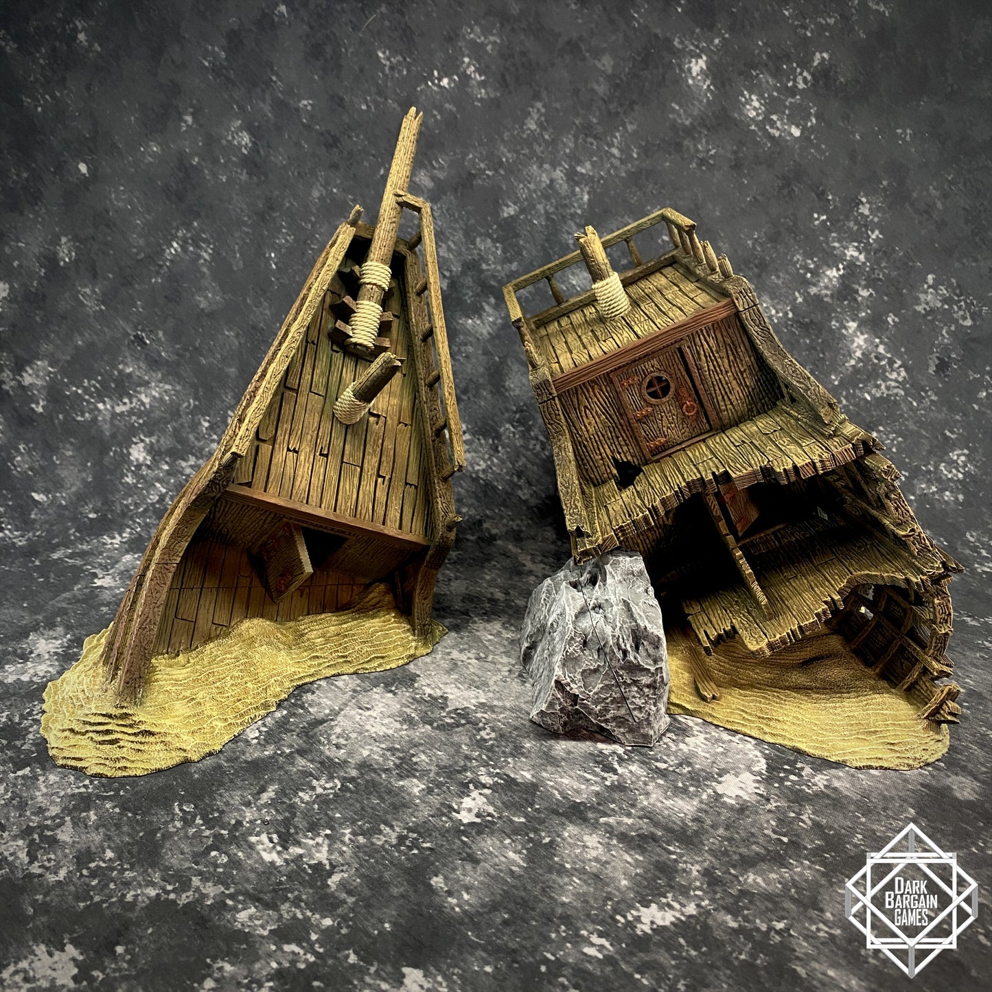 Shipwreck Collection 3D Printable Terrain Digital STL
