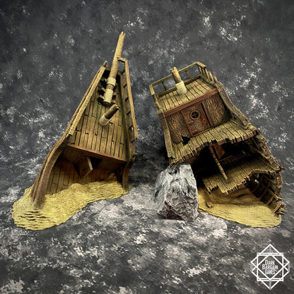 Shipwreck Collection 3D Printable Terrain Digital STL