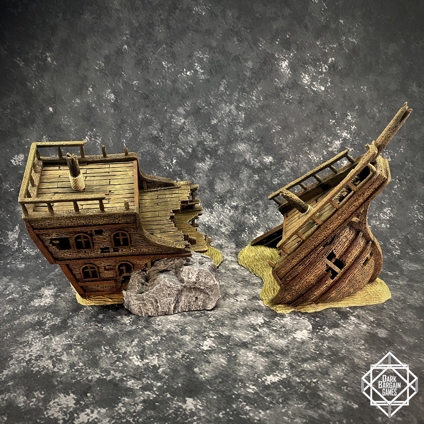 Shipwreck Collection 3D Printable Terrain Digital STL