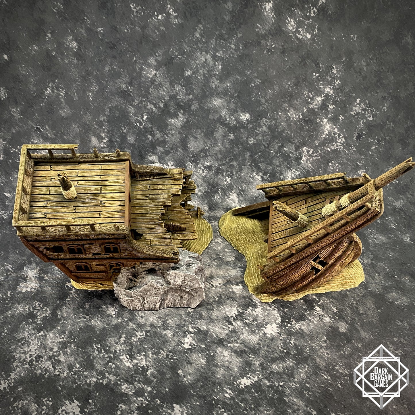 Shipwreck Collection 3D Printable Terrain Digital STL