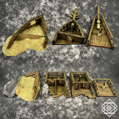 Shipwreck Collection 3D Printable Terrain Digital STL