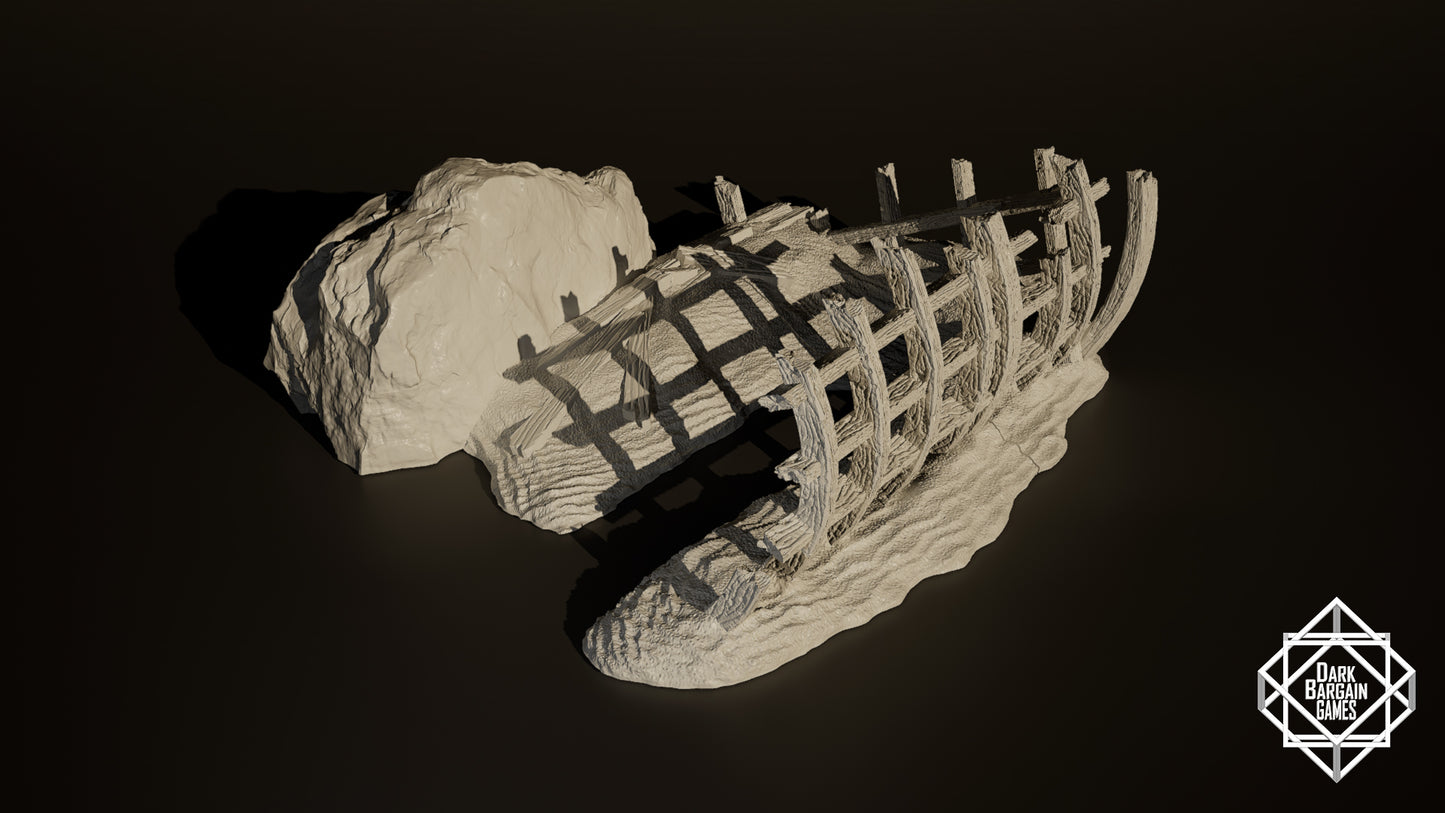Shipwreck Collection 3D Printable Terrain Digital STL