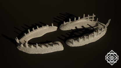 Shipwreck Collection 3D Printable Terrain Digital STL