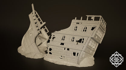 Shipwreck Collection 3D Printable Terrain Digital STL