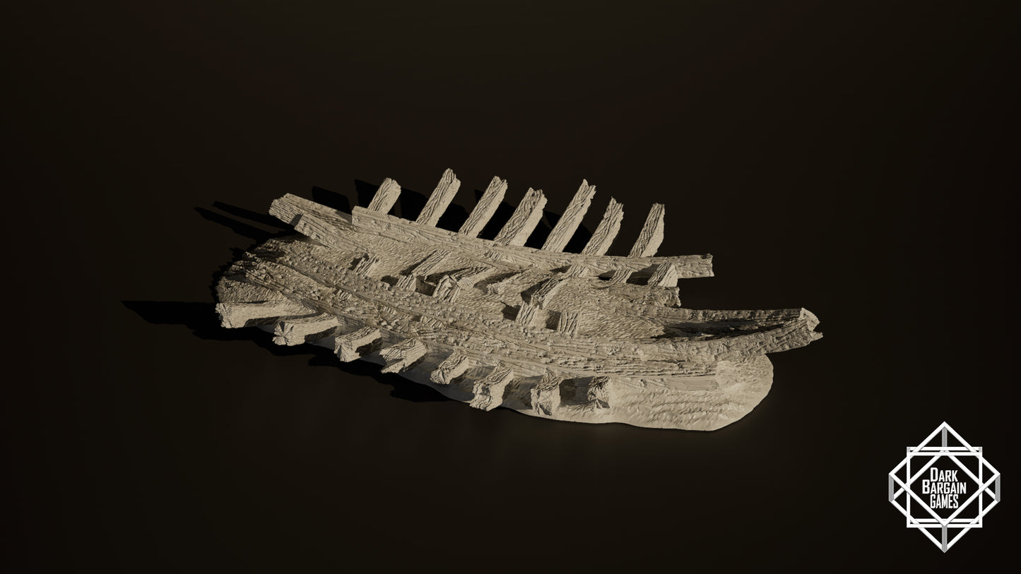Shipwreck Collection 3D Printable Terrain Digital STL