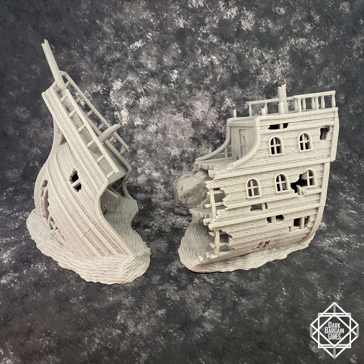 Shipwreck Collection 3D Printable Terrain Digital STL