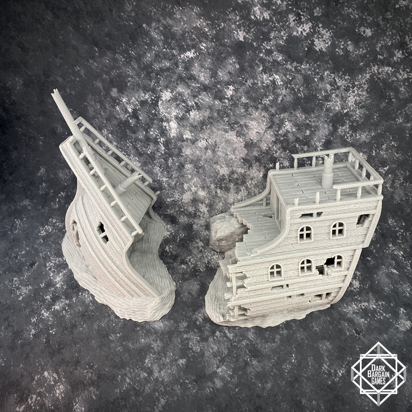 Shipwreck Collection 3D Printable Terrain Digital STL
