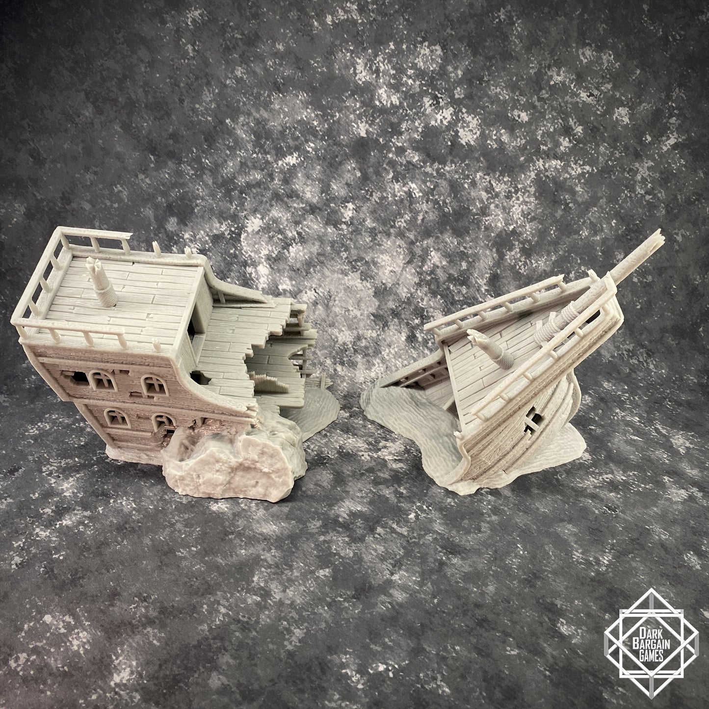 Shipwreck Collection 3D Printable Terrain Digital STL