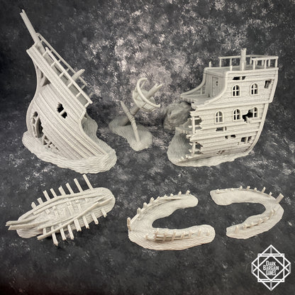 Shipwreck Collection 3D Printable Terrain Digital STL