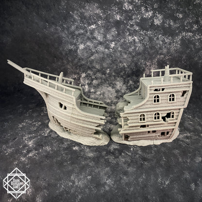 Shipwreck Collection 3D Printable Terrain Digital STL