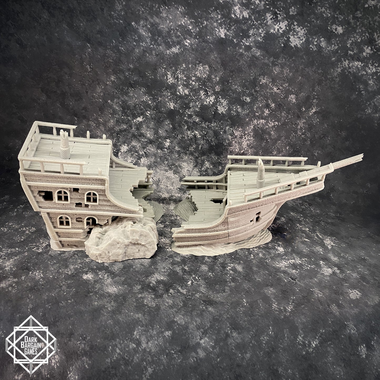 Shipwreck Collection 3D Printable Terrain Digital STL