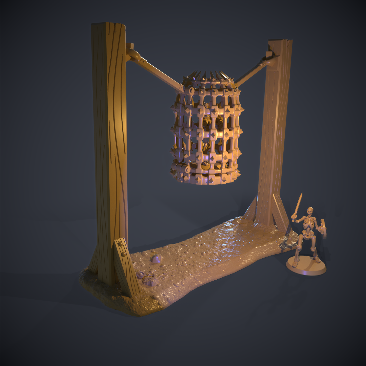 Hanging Gibbet 3D Printable Terrain Digital STL