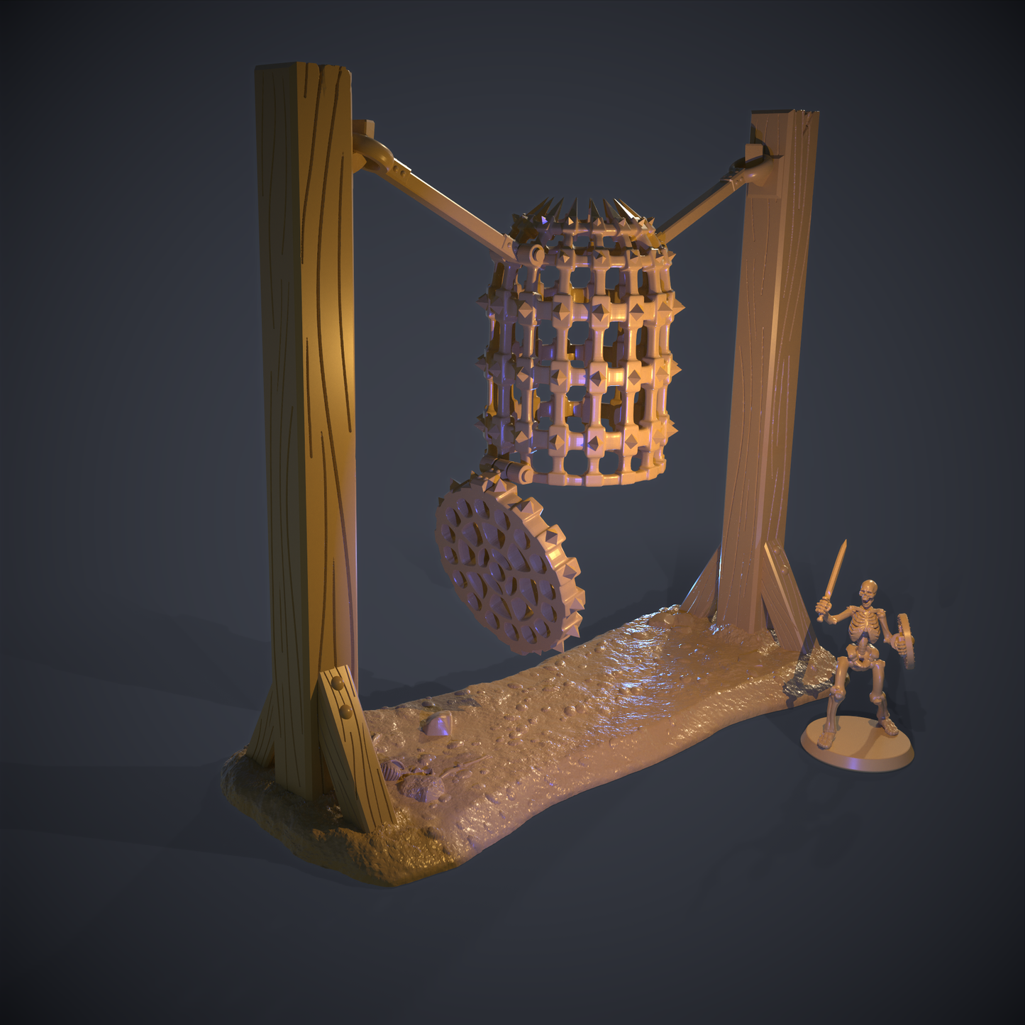 Hanging Gibbet 3D Printable Terrain Digital STL