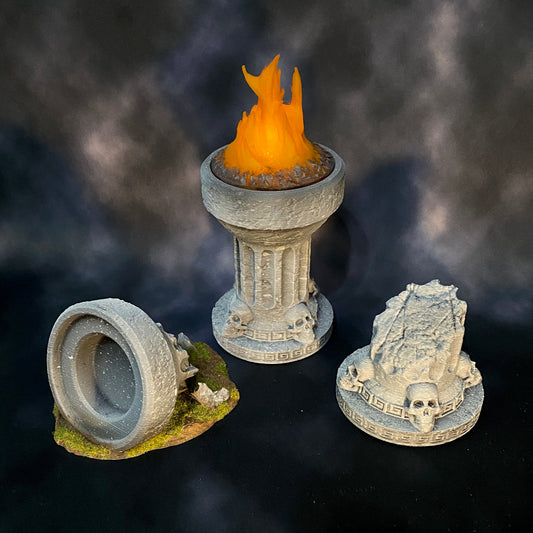 Temple Brazier 3D Printable Terrain Digital STL