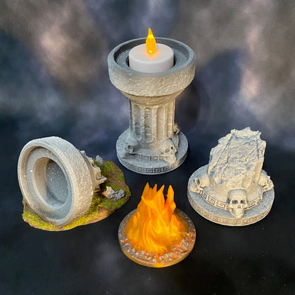 Temple Brazier 3D Printable Terrain Digital STL