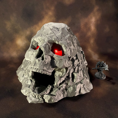Skull Cave 3D Printable Terrain Digital STL