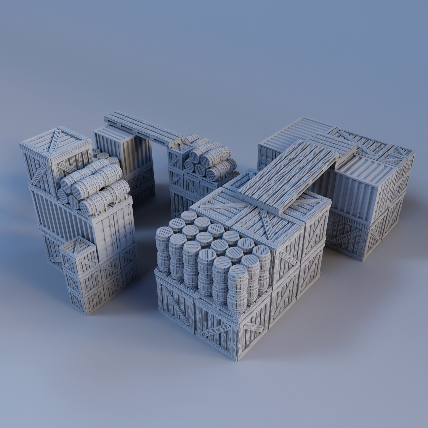 Warehouse 42 Modular 3D Printable Terrain Digital STL